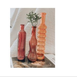 Art Deco mini vases - set of 3